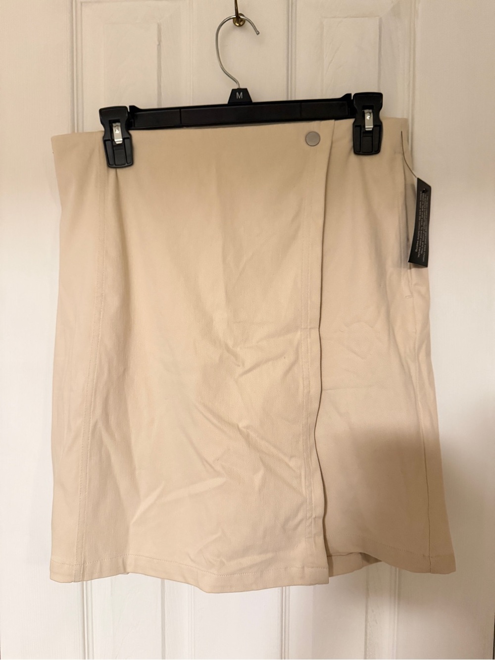 Denim&Co Cream Mini Skirt